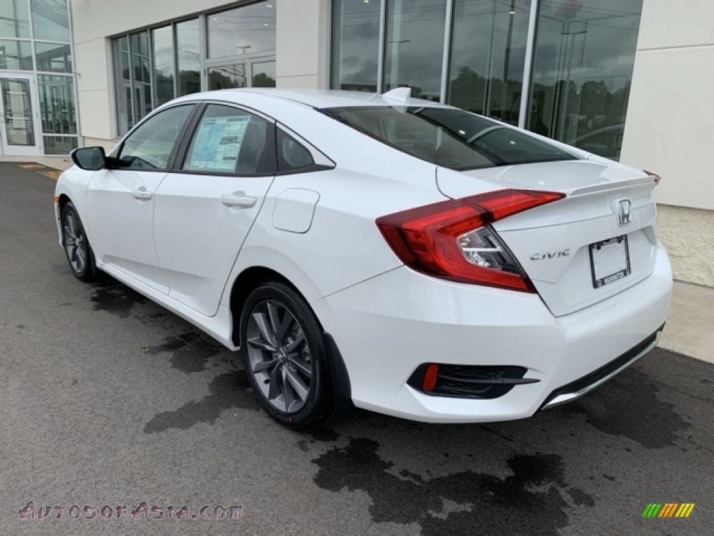 2019 Civic EX-L Sedan - Platinum White Pearl / Black photo #7