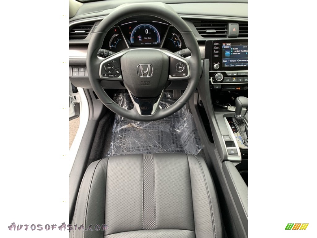 2019 Civic EX-L Sedan - Platinum White Pearl / Black photo #13