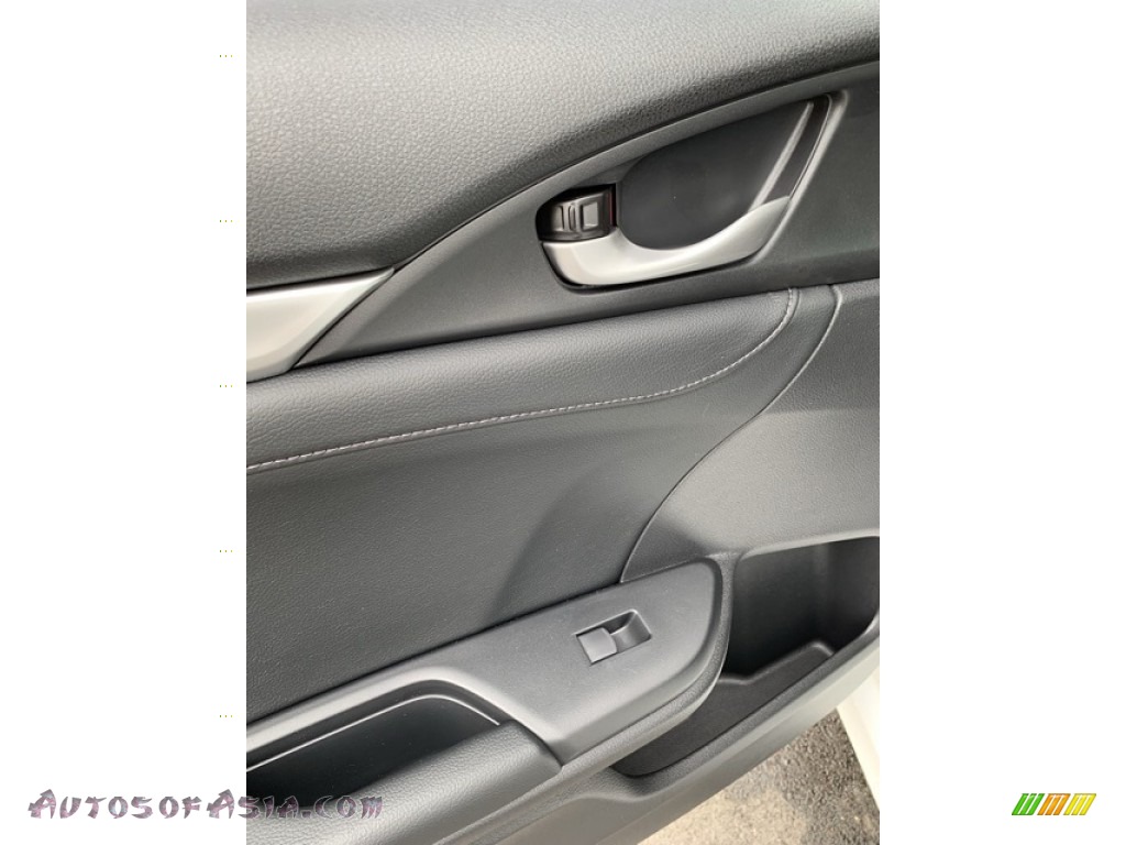 2019 Civic EX-L Sedan - Platinum White Pearl / Black photo #17