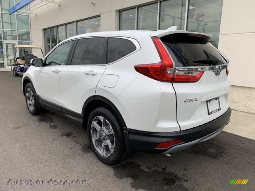 2019 CR-V EX-L AWD - Platinum White Pearl / Gray photo #7