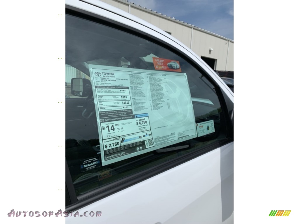 2019 Tundra TRD Off Road Double Cab 4x4 - Super White / Graphite photo #27