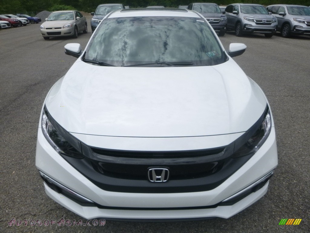 2019 Civic EX-L Sedan - Platinum White Pearl / Black photo #7