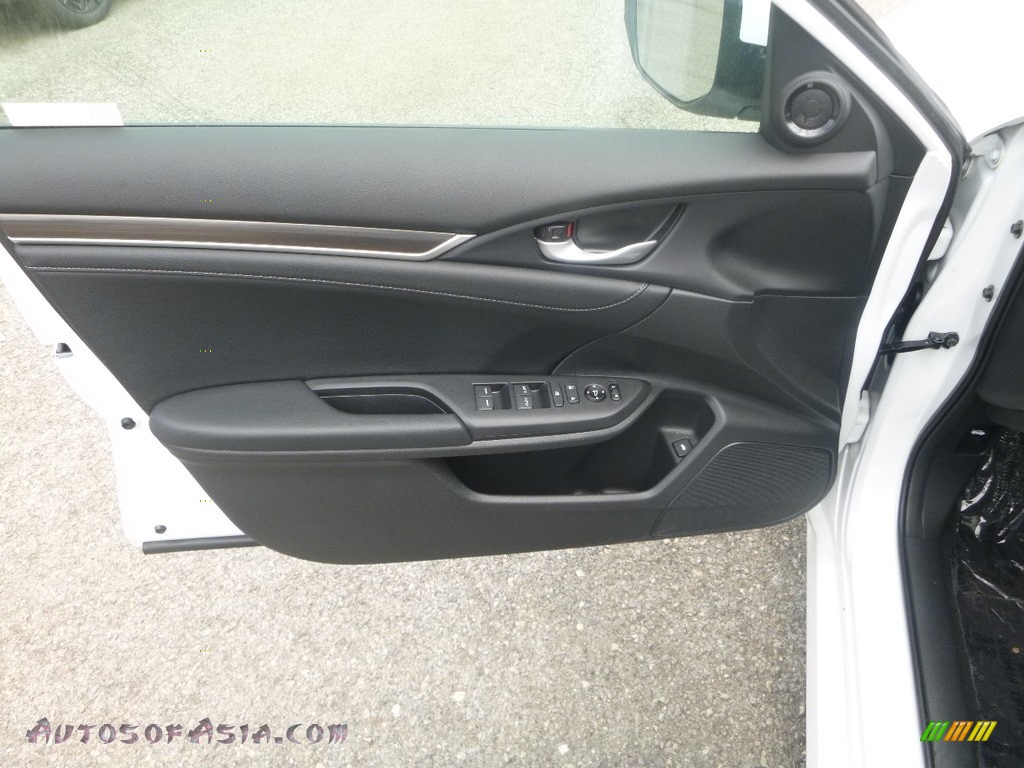2019 Civic EX-L Sedan - Platinum White Pearl / Black photo #12