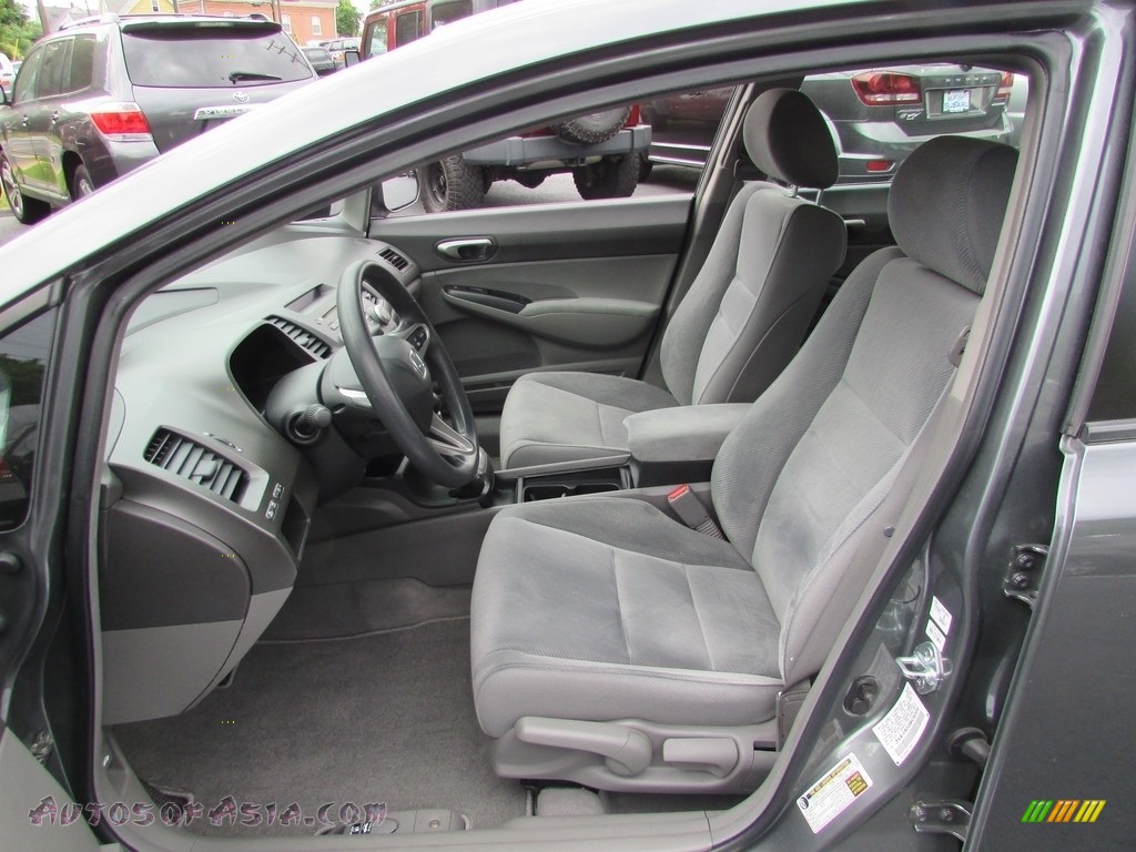 2009 Civic LX Sedan - Polished Metal Metallic / Gray photo #12