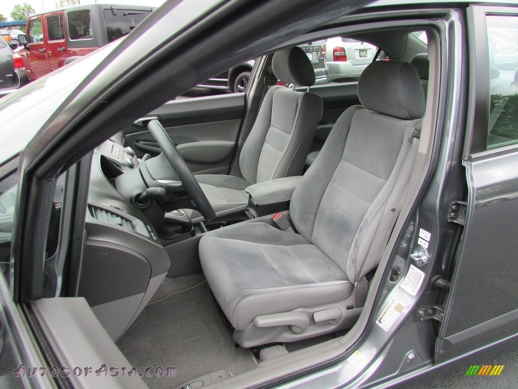 2009 Civic LX Sedan - Polished Metal Metallic / Gray photo #15