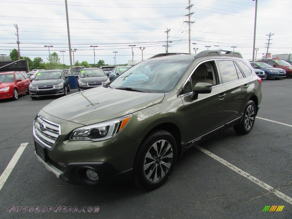 2017 Outback 2.5i Limited - Wilderness Green Metallic / Warm Ivory photo #2