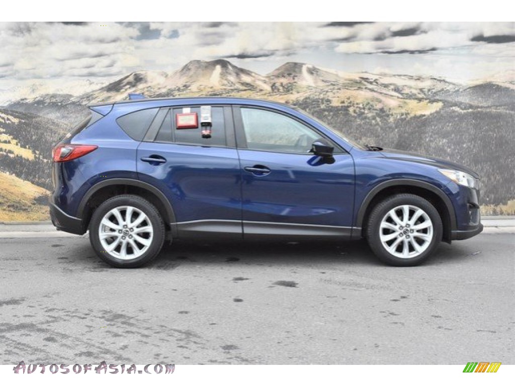 2013 CX-5 Grand Touring AWD - Stormy Blue Mica / Sand photo #2