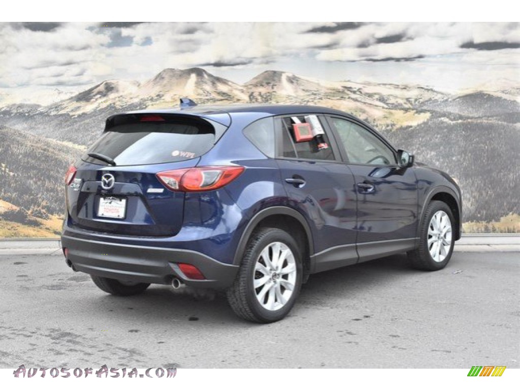 2013 CX-5 Grand Touring AWD - Stormy Blue Mica / Sand photo #3