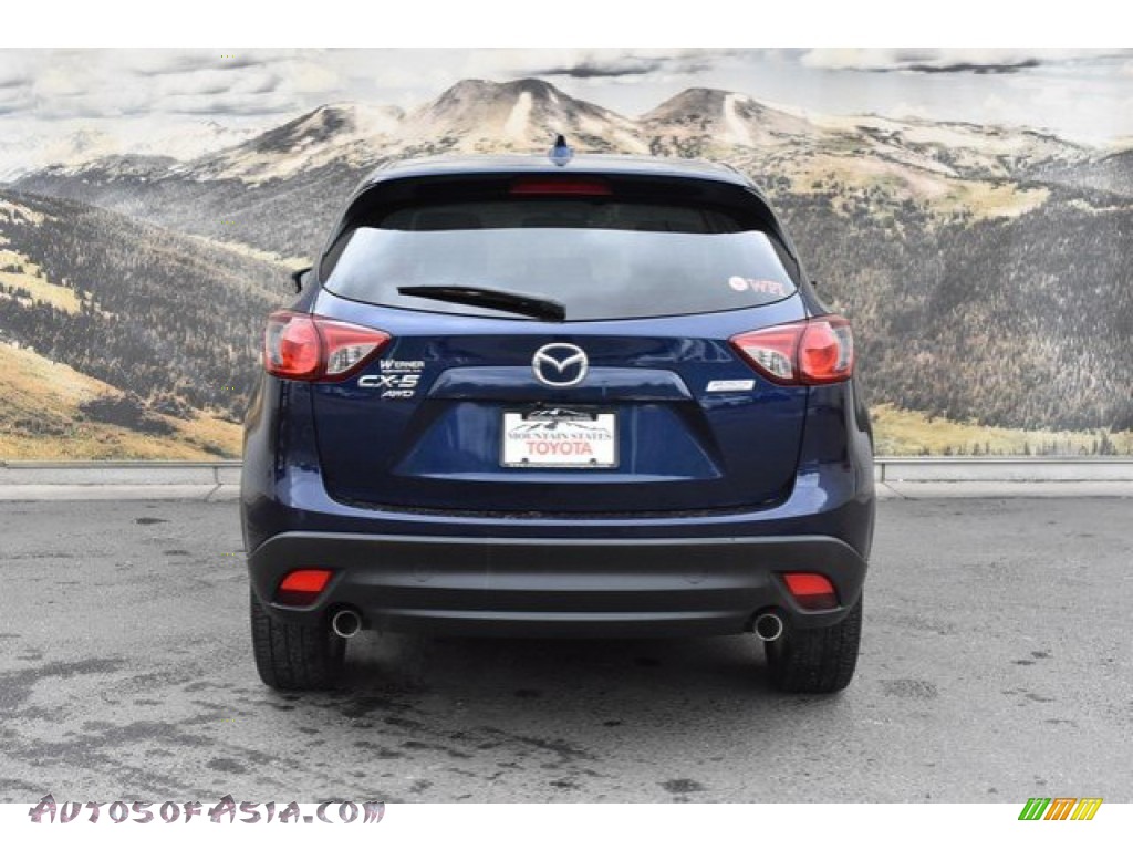 2013 CX-5 Grand Touring AWD - Stormy Blue Mica / Sand photo #8