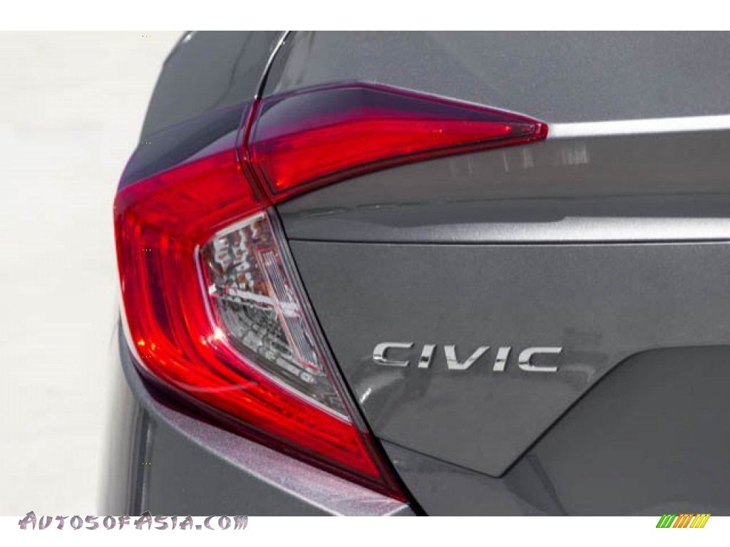 2017 Civic LX Sedan - Sonic Gray Pearl / Black photo #12