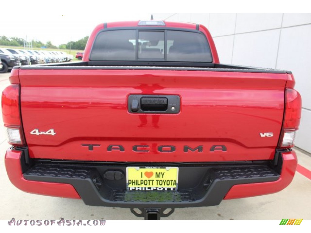 2019 Tacoma SR Double Cab 4x4 - Barcelona Red Metallic / Cement Gray photo #7