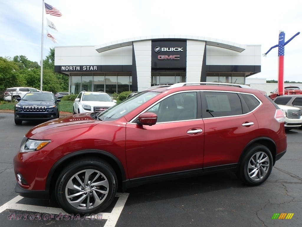 Cayenne Red / Charcoal Nissan Rogue SL AWD