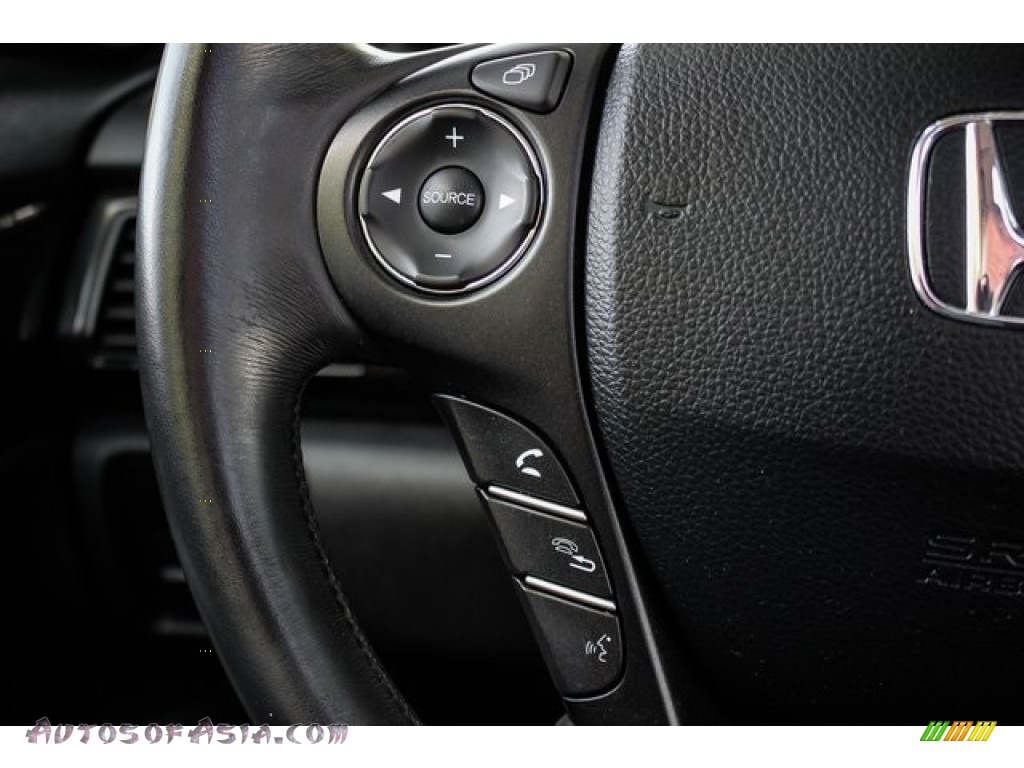 2014 Accord EX-L V6 Coupe - Alabaster Silver Metallic / Black photo #33