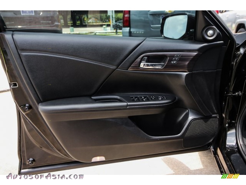 2016 Accord EX-L V6 Sedan - Crystal Black Pearl / Black photo #18