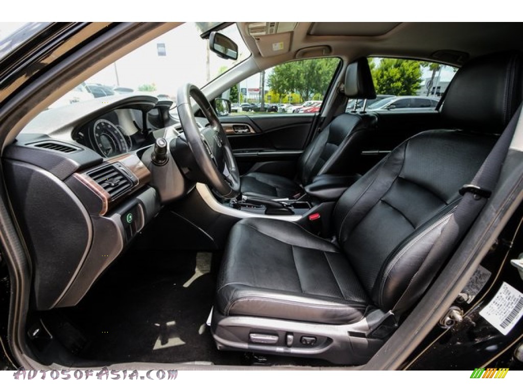 2016 Accord EX-L V6 Sedan - Crystal Black Pearl / Black photo #19