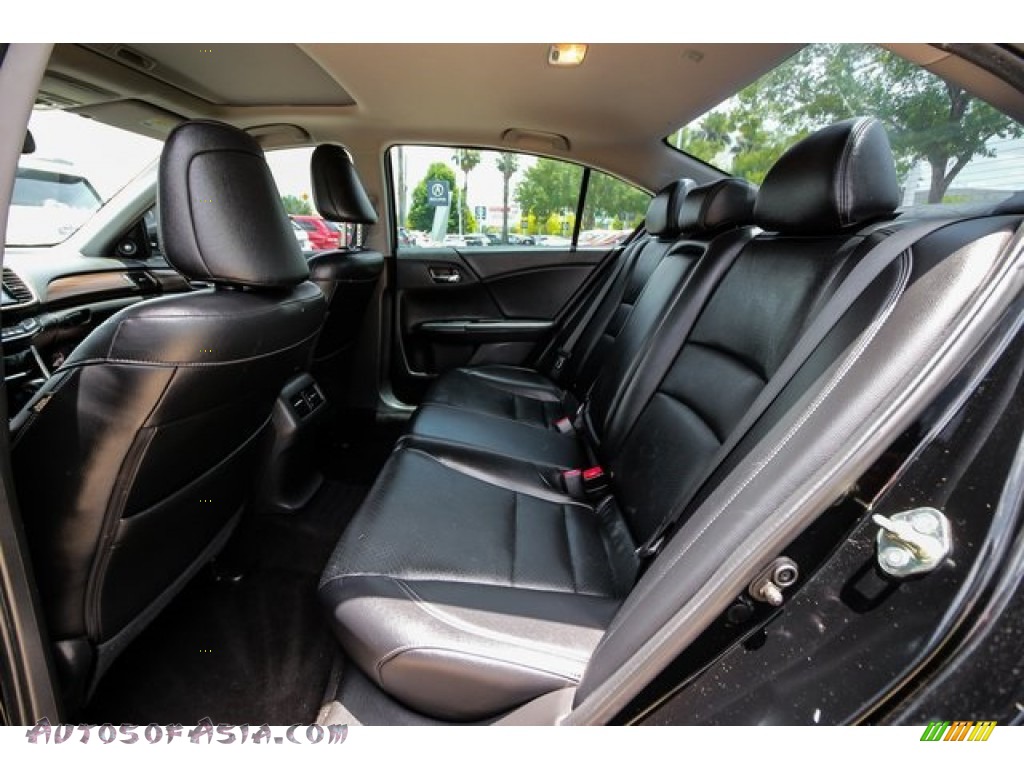 2016 Accord EX-L V6 Sedan - Crystal Black Pearl / Black photo #21