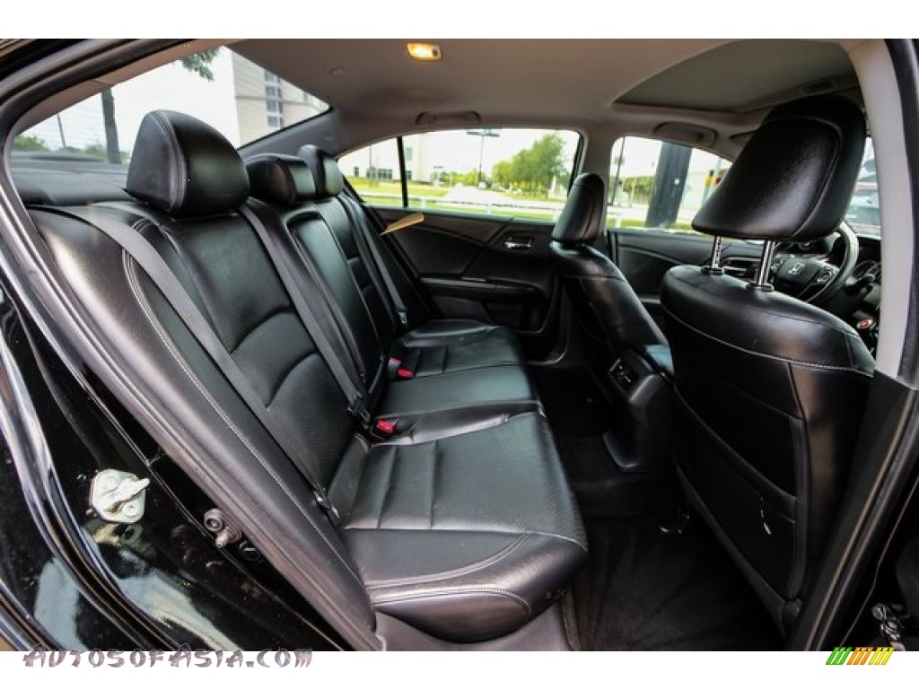 2016 Accord EX-L V6 Sedan - Crystal Black Pearl / Black photo #24