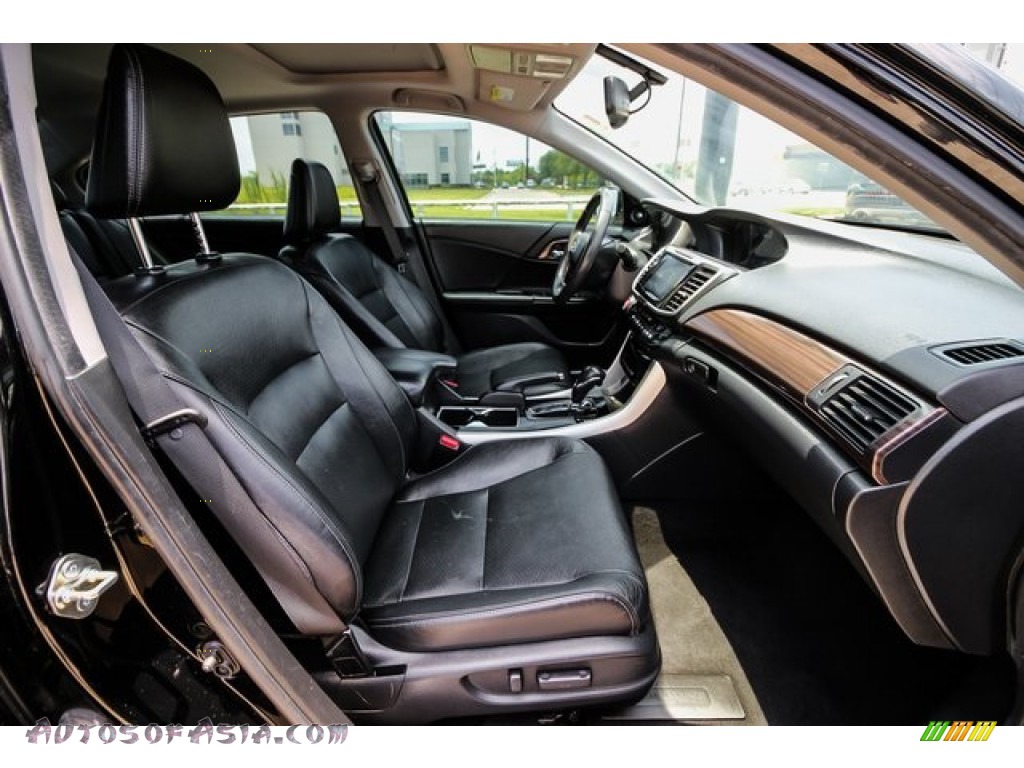 2016 Accord EX-L V6 Sedan - Crystal Black Pearl / Black photo #26