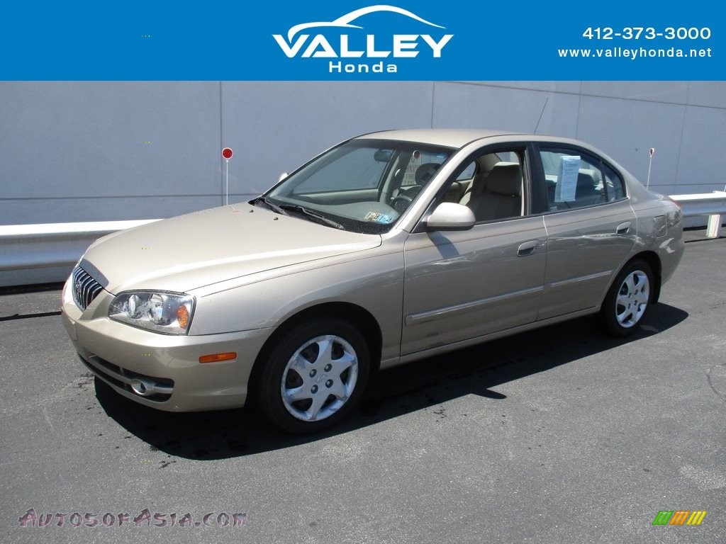 2006 Elantra GLS Sedan - Champagne Beige / Beige photo #1 2006 Elantra GLS Sedan - Champagne Beige / Beige photo #1