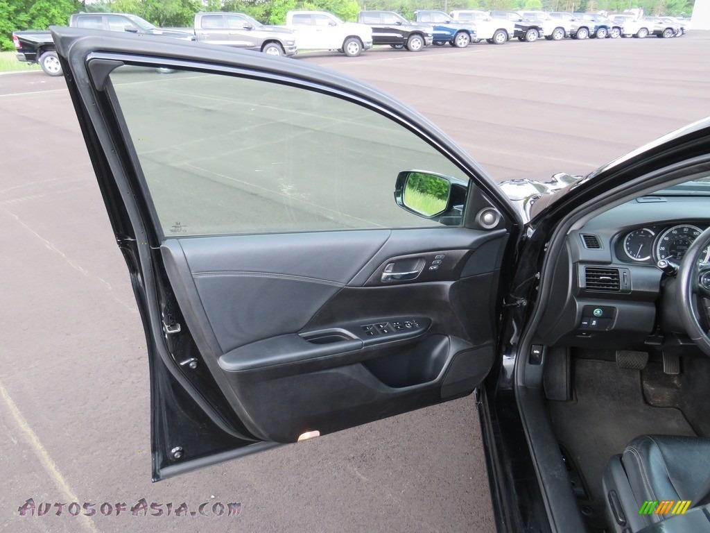 2013 Accord EX-L V6 Sedan - Crystal Black Pearl / Black photo #31