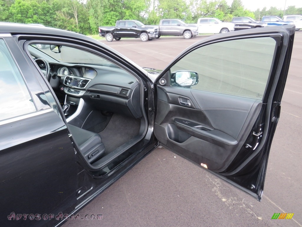 2013 Accord EX-L V6 Sedan - Crystal Black Pearl / Black photo #34