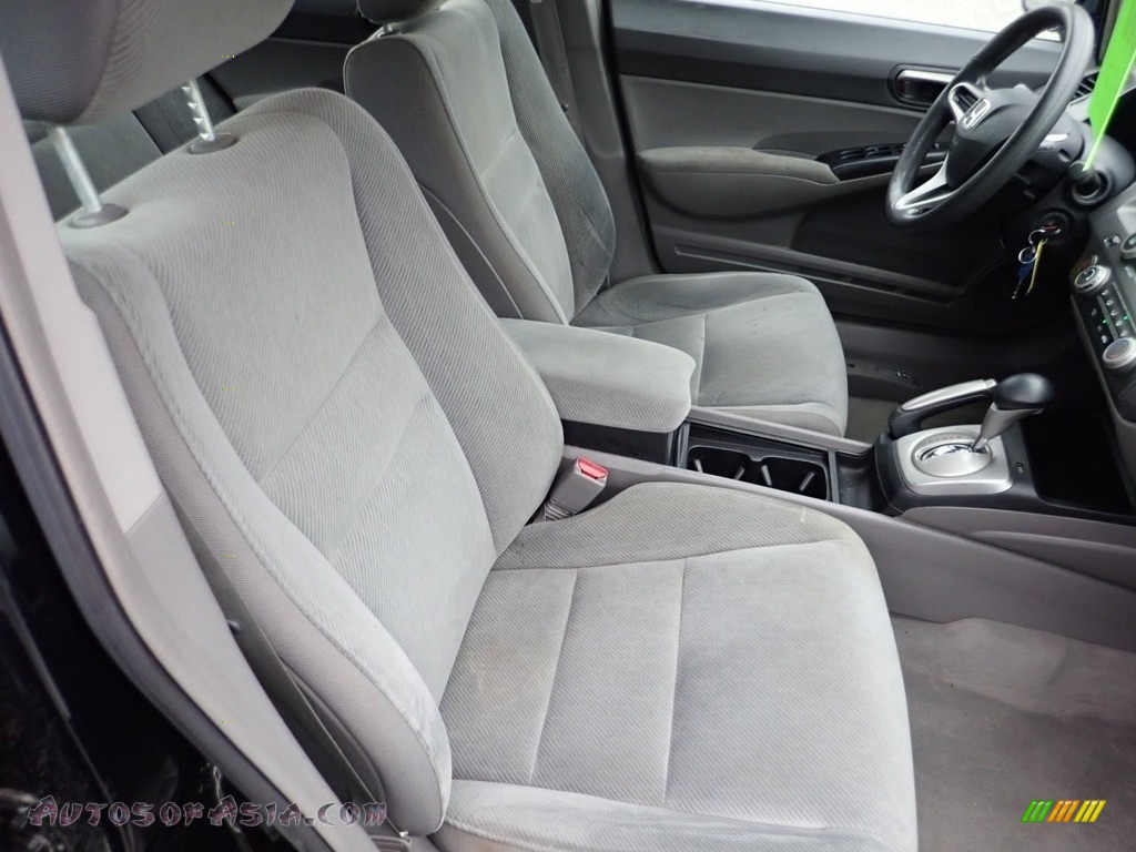 2011 Civic LX Sedan - Crystal Black Pearl / Gray photo #14