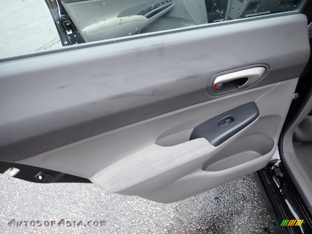 2011 Civic LX Sedan - Crystal Black Pearl / Gray photo #22