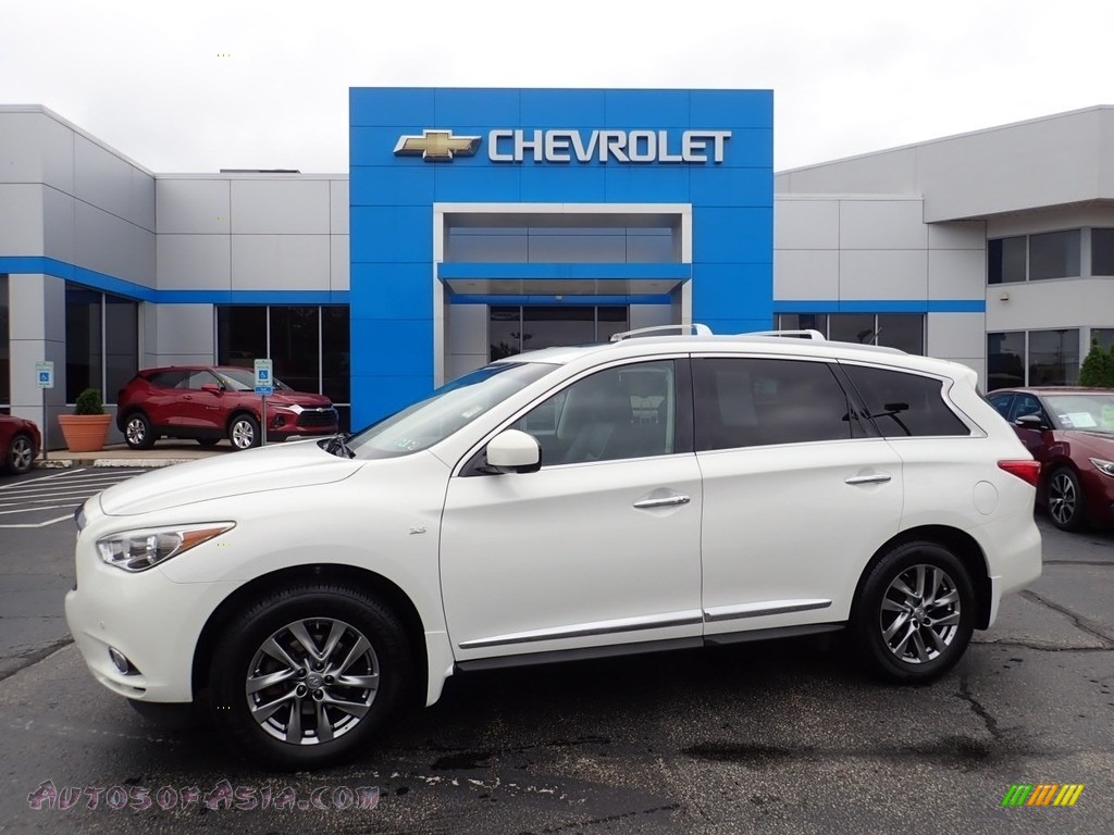 2014 QX60 3.5 AWD - Moonlight White / Graphite photo #1