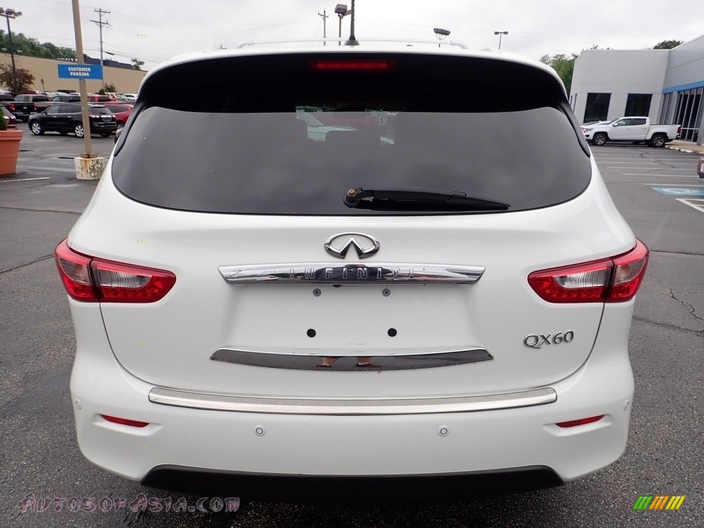 2014 QX60 3.5 AWD - Moonlight White / Graphite photo #6