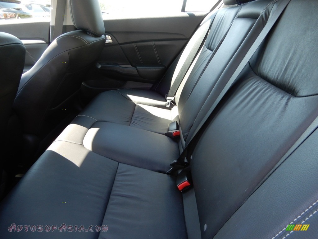 2013 Civic EX-L Sedan - Crystal Black Pearl / Black photo #12