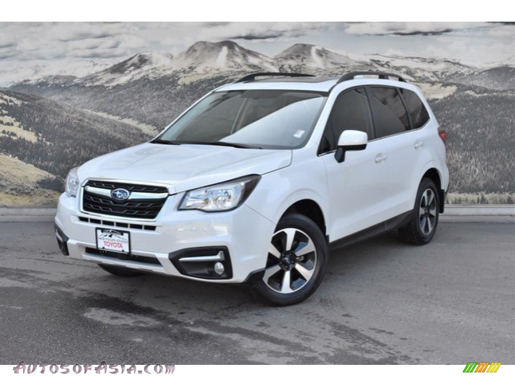 2017 Forester 2.5i Limited - Crystal White Pearl / Gray photo #5