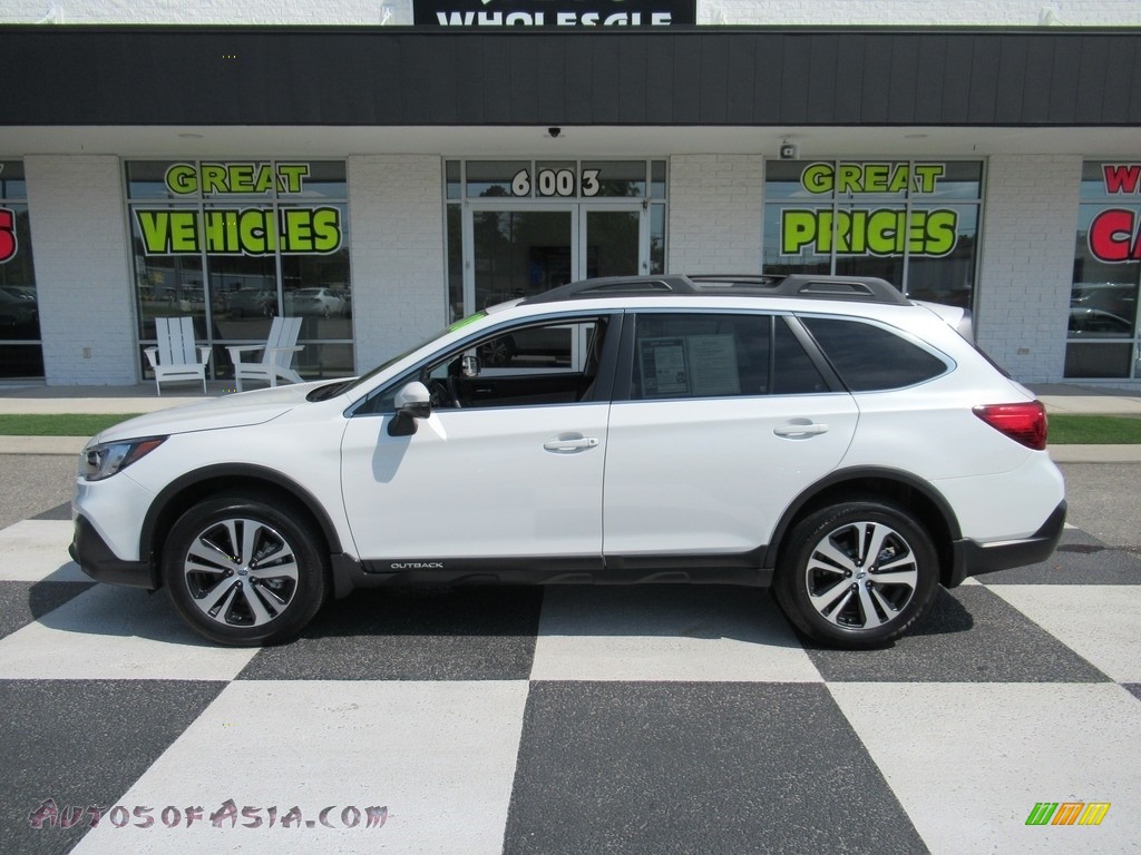2018 Outback 2.5i Limited - Crystal White Pearl / Ivory photo #1