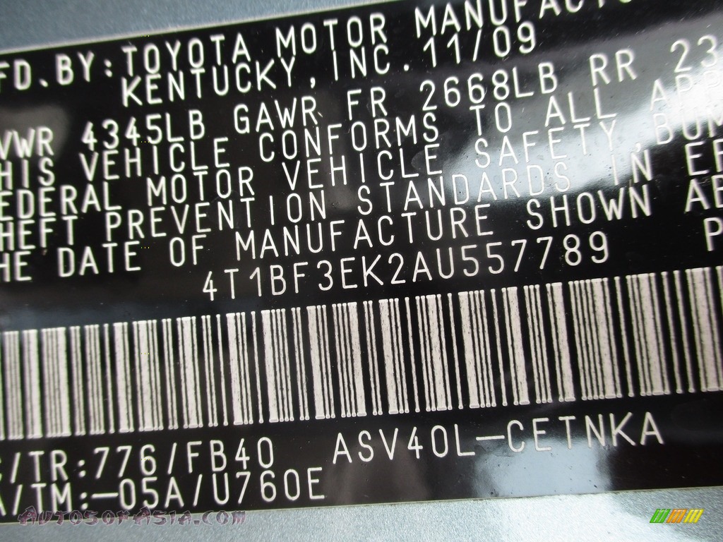 2010 Camry LE - Spruce Mica / Bisque photo #19