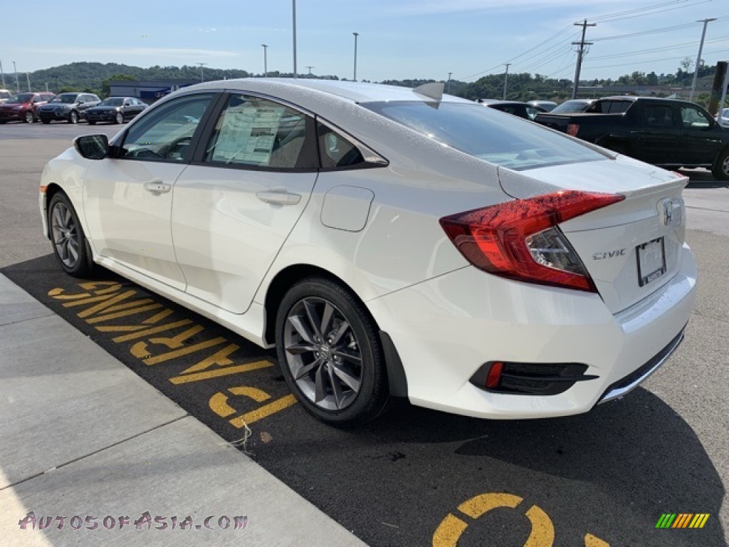 2019 Civic EX-L Sedan - Platinum White Pearl / Black photo #5