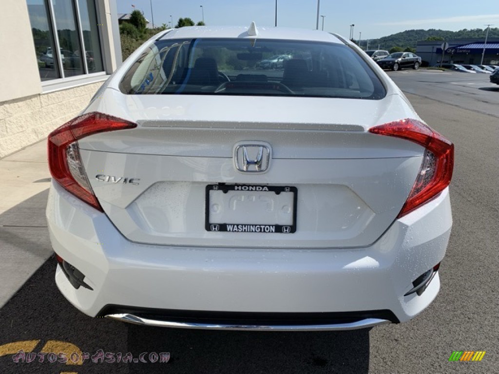 2019 Civic EX-L Sedan - Platinum White Pearl / Black photo #6