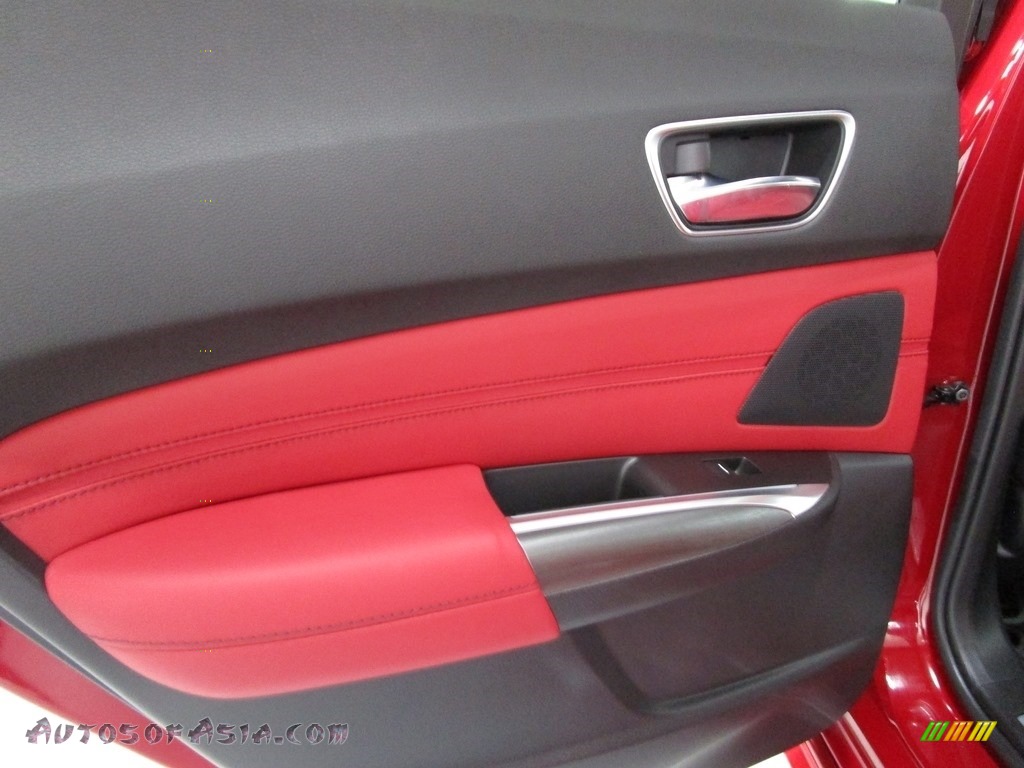 2018 TLX V6 A-Spec Sedan - San Marino Red / Red photo #10