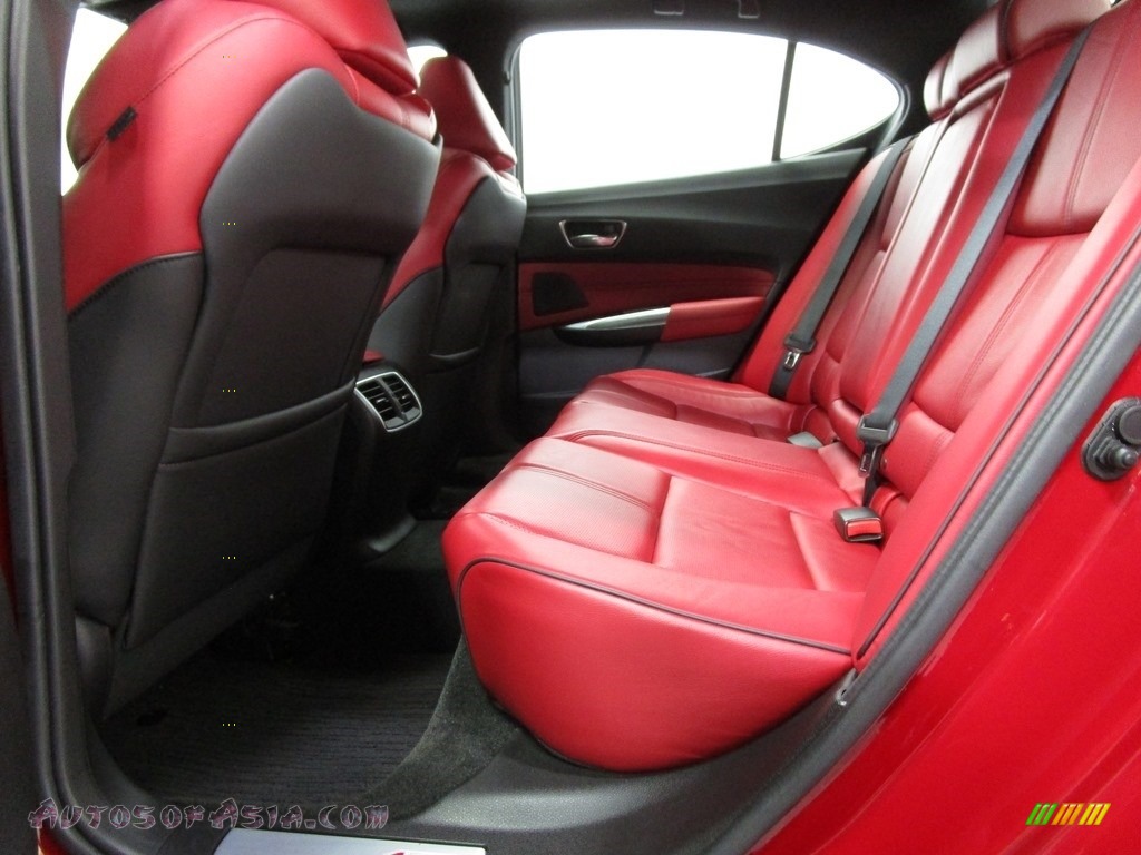2018 TLX V6 A-Spec Sedan - San Marino Red / Red photo #12