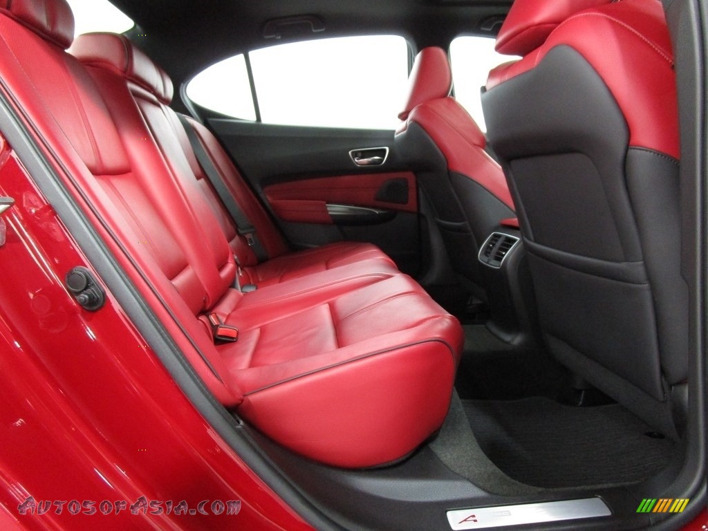 2018 TLX V6 A-Spec Sedan - San Marino Red / Red photo #18