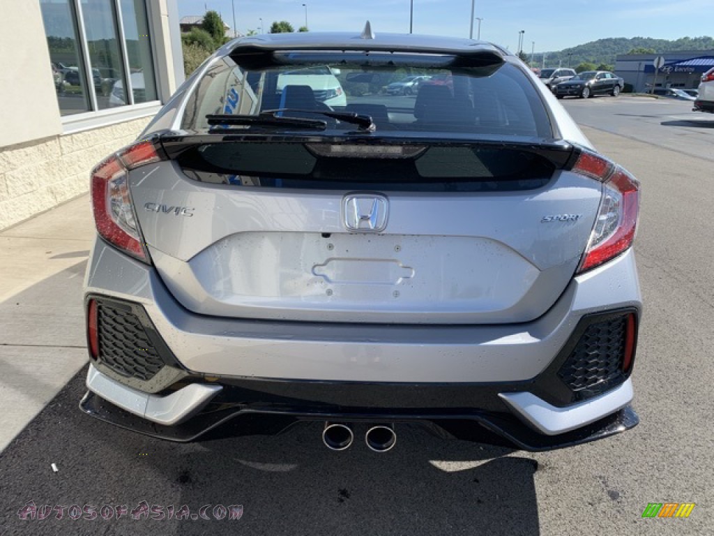2019 Civic Sport Hatchback - Lunar Silver Metallic / Black photo #6