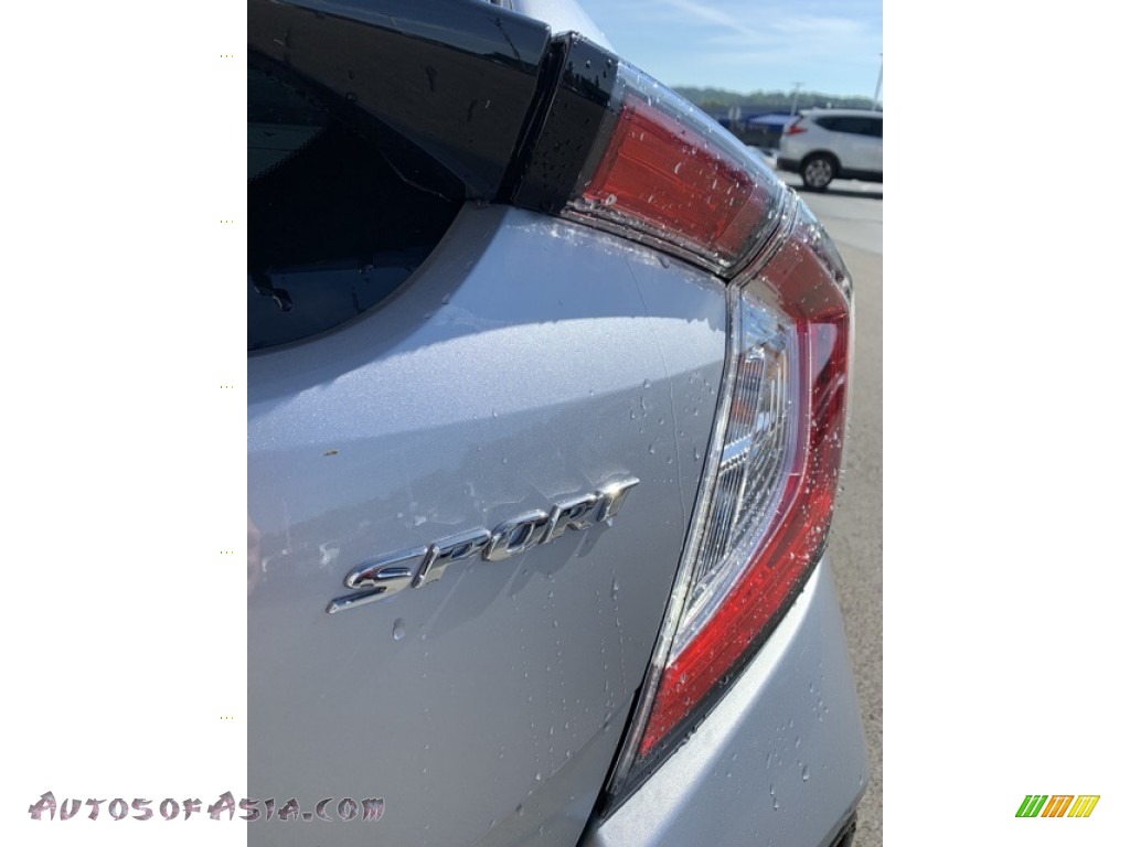 2019 Civic Sport Hatchback - Lunar Silver Metallic / Black photo #22