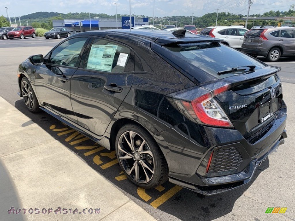2019 Civic Sport Hatchback - Crystal Black Pearl / Black photo #5