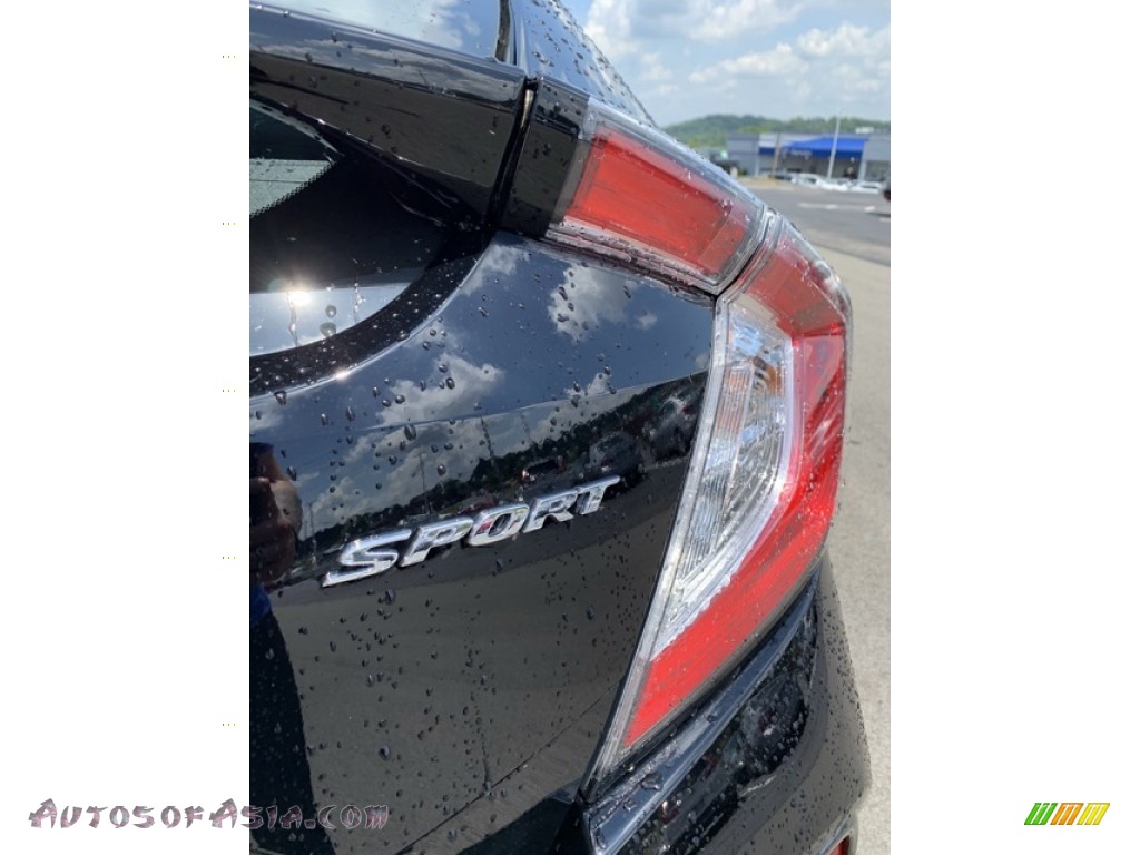 2019 Civic Sport Hatchback - Crystal Black Pearl / Black photo #22