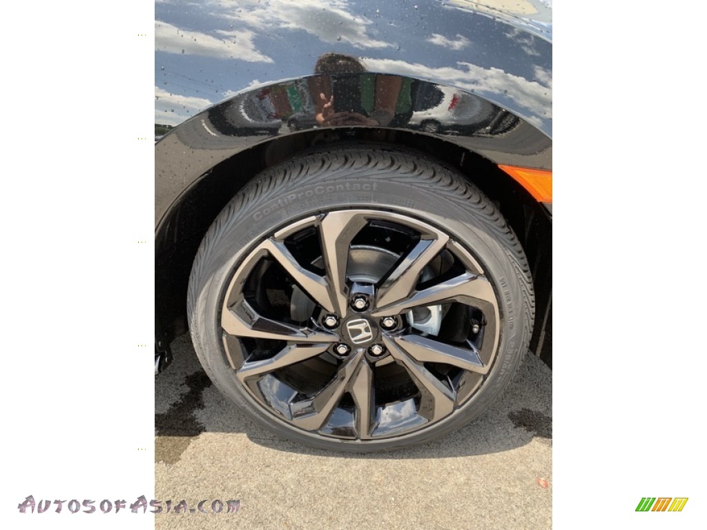 2019 Civic Sport Hatchback - Crystal Black Pearl / Black photo #29
