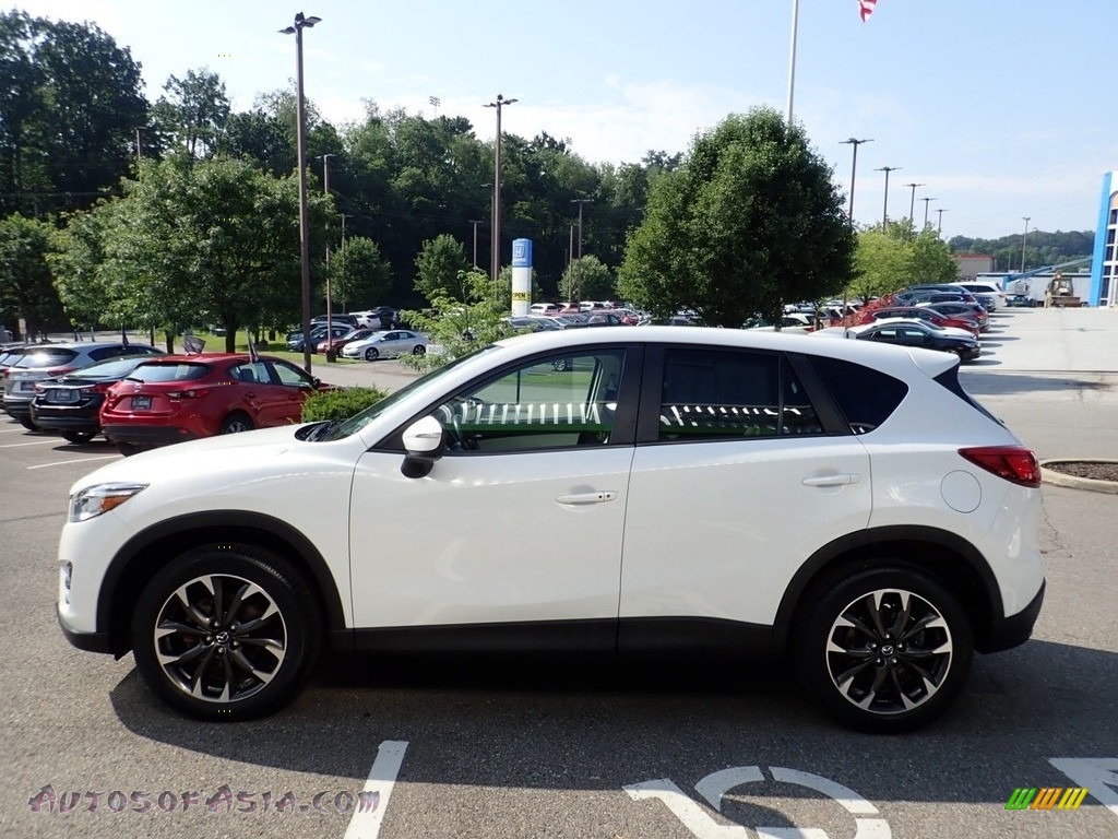 2016 CX-5 Grand Touring AWD - Crystal White Pearl Mica / Parchment photo #6