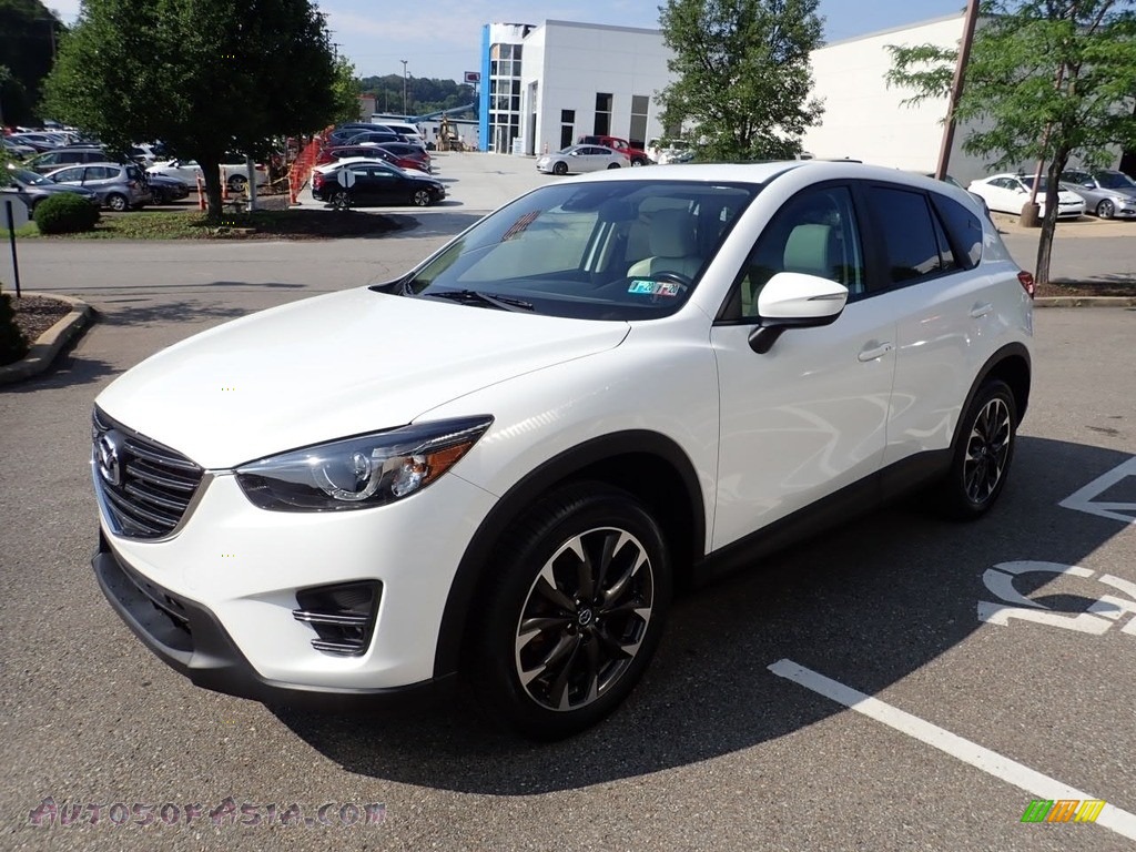 2016 CX-5 Grand Touring AWD - Crystal White Pearl Mica / Parchment photo #7