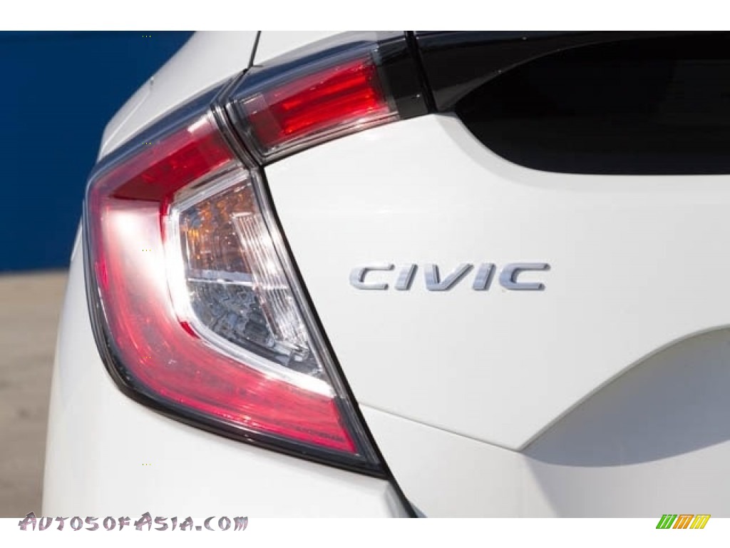 2019 Civic Sport Hatchback - White Orchid Pearl / Black photo #7
