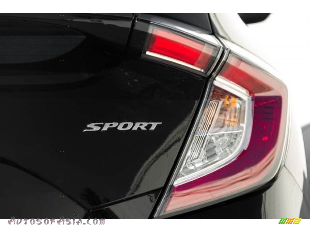 2019 Civic Sport Hatchback - Crystal Black Pearl / Black photo #4