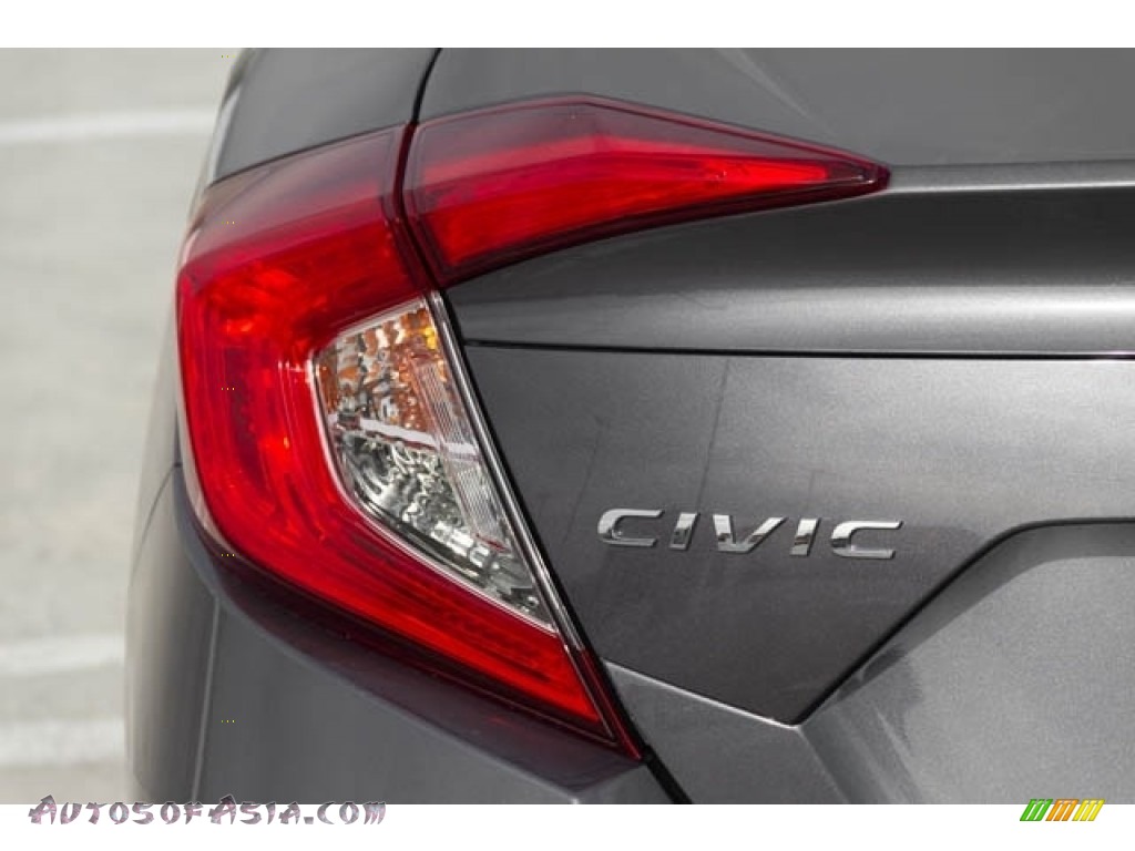 2019 Civic LX Sedan - Modern Steel Metallic / Black photo #7