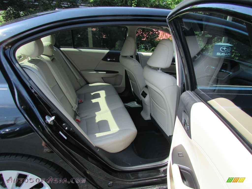 2013 Accord EX-L V6 Sedan - Crystal Black Pearl / Ivory photo #19