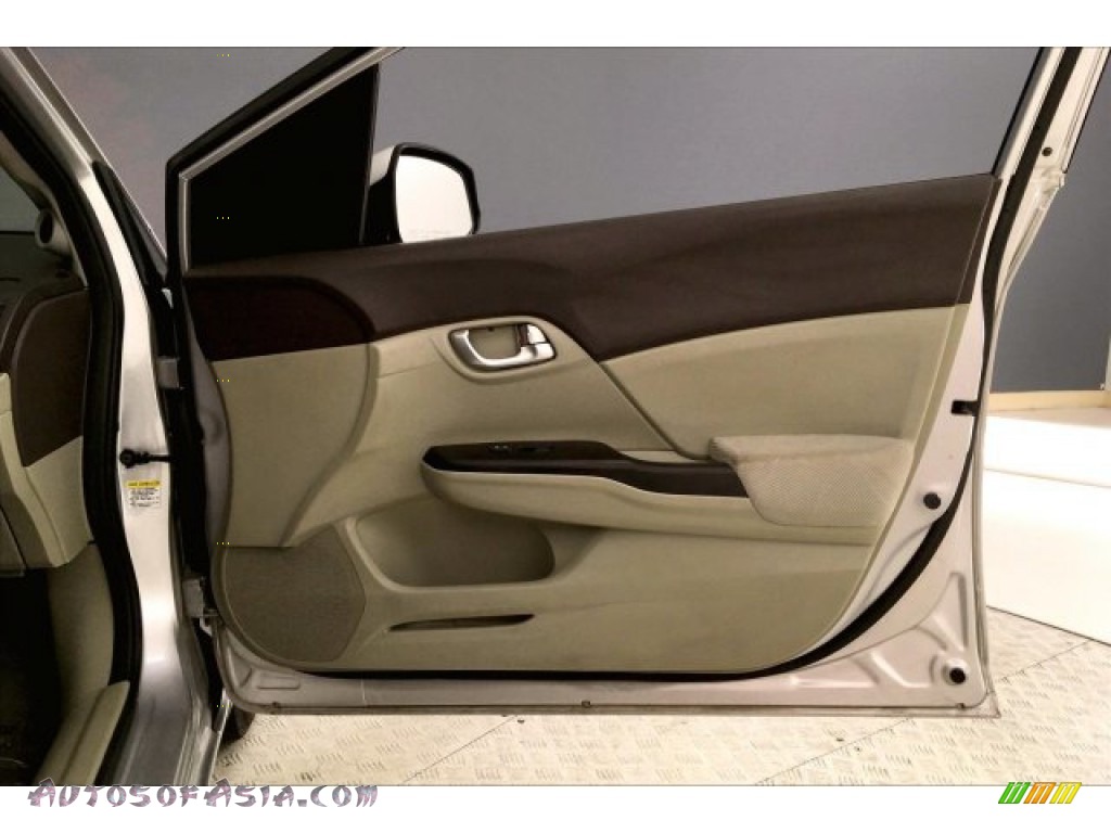 2012 Civic EX Sedan - Alabaster Silver Metallic / Beige photo #25